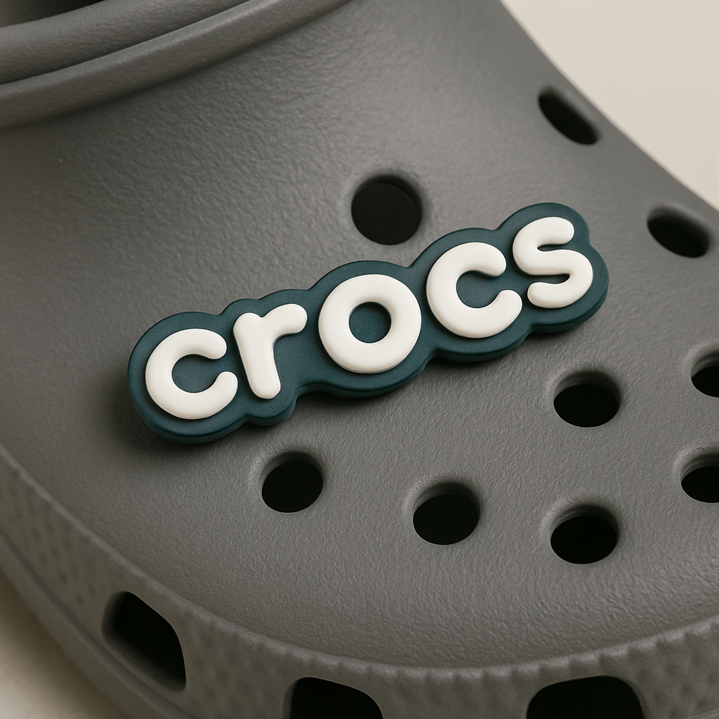 Original White and Black Crocs Branding jibbitz charm 1 Pcs