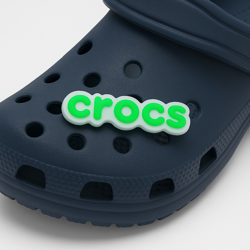 Original Green Crocs Branding Jibbitz 1 Pcs