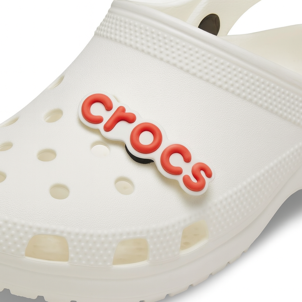 Original Red Crocs Branding Jibbitz Charm 1 Pcs