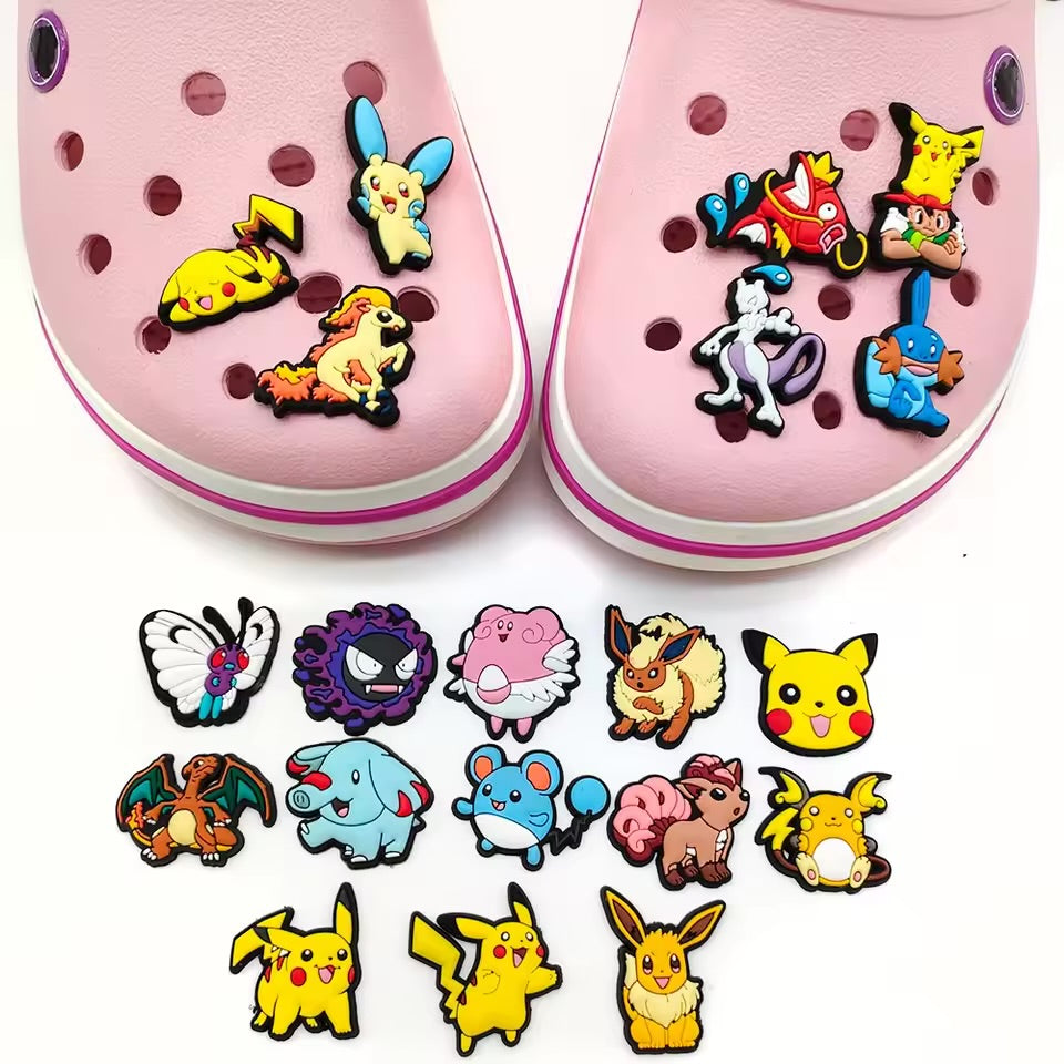 PACK OF 20 POKEMON JIBBITZ CHARMS FOR CROCS MULTICOLOUR