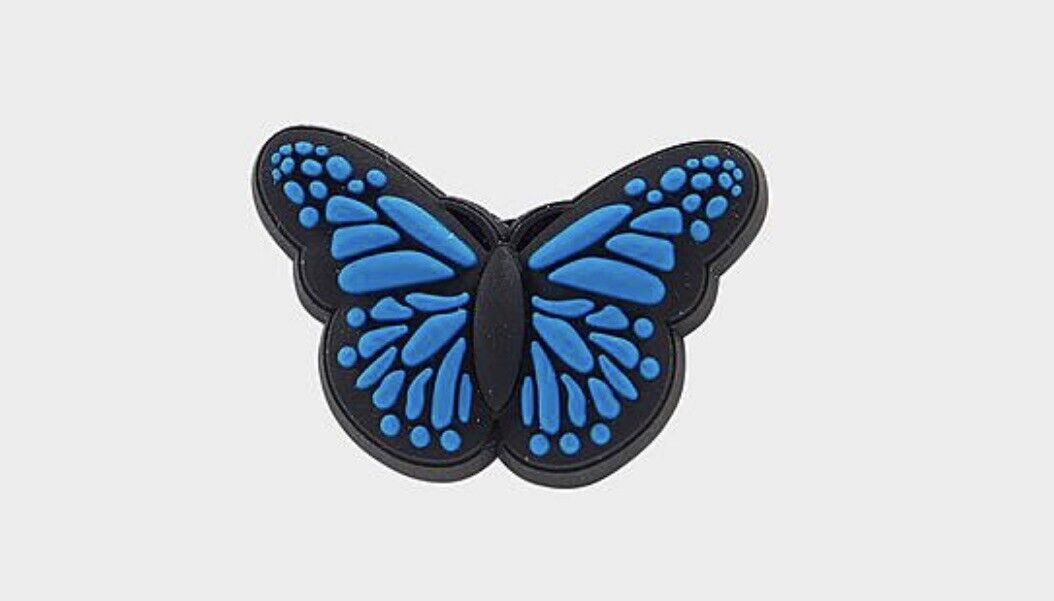 Crocs Black & Blue Butterfly Jibbitz charm