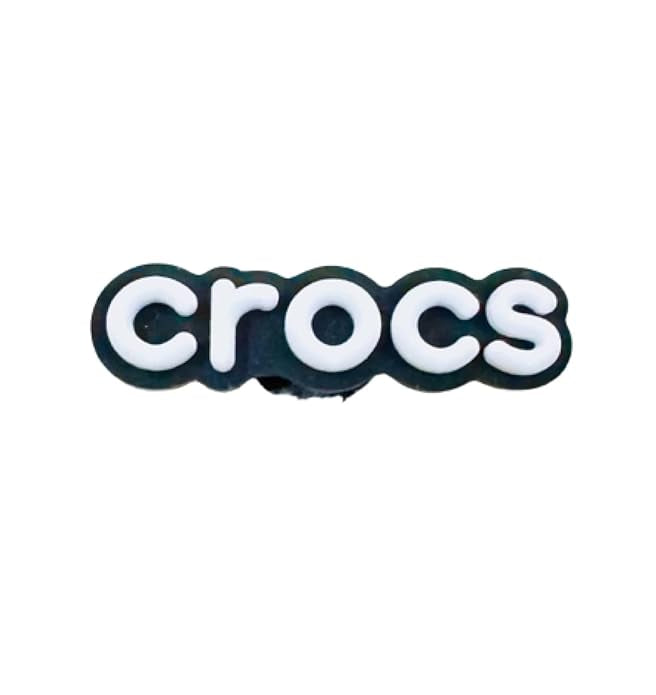 Original White and Black Crocs Branding jibbitz charm 1 Pcs