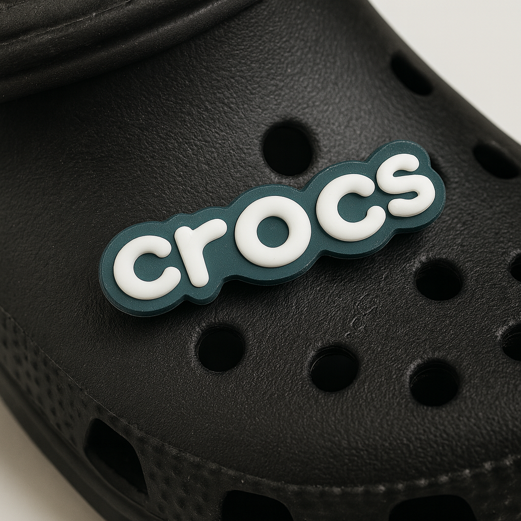 Original White and Black Crocs Branding jibbitz charm 1 Pcs