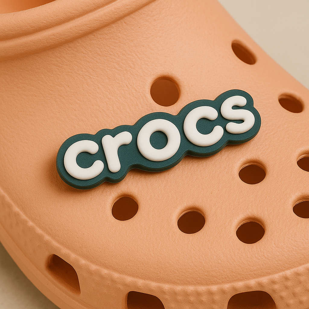 Original White and Black Crocs Branding jibbitz charm 1 Pcs