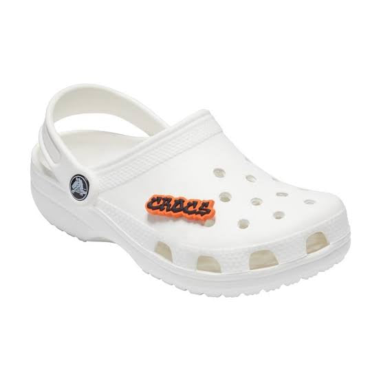 Graffiti black Orange Crocs Jibbitz