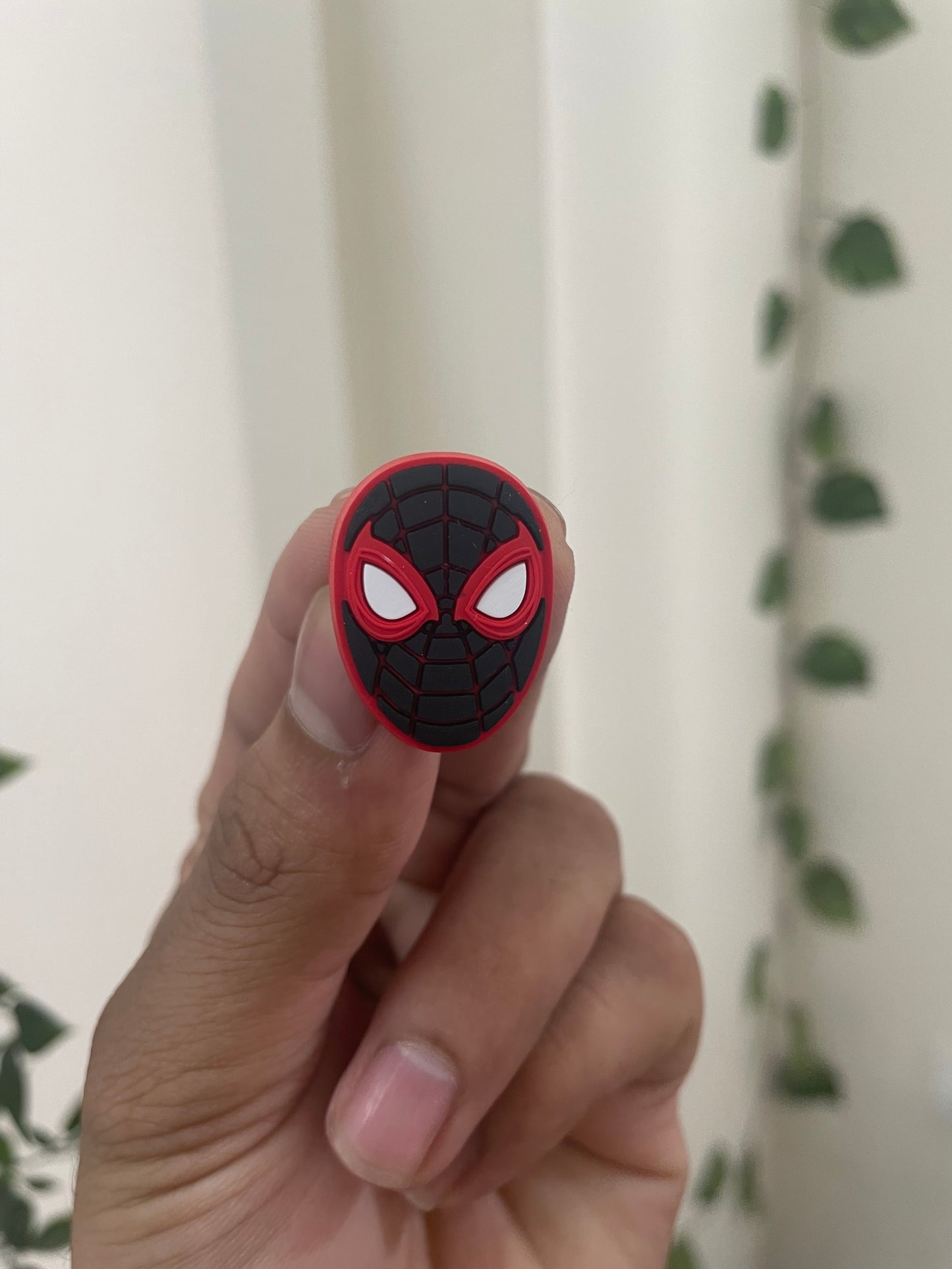 Spiderman Mask Black and red Crocs Jibbitz shoe decoration charm