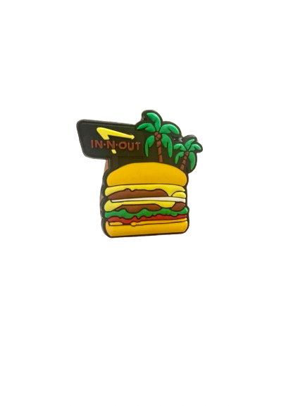 Burger Crocs Jibbitz Charm Yellow Multicolour