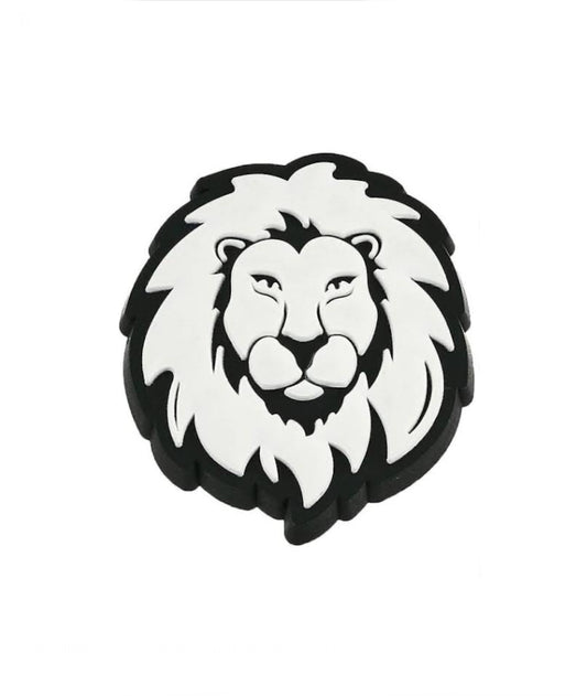 Lion Mascot Jibbitz Charm for Crocs Decoration White