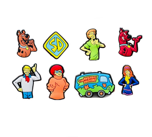 Scooby doo pack of 8 Crocs shoe decoration charms