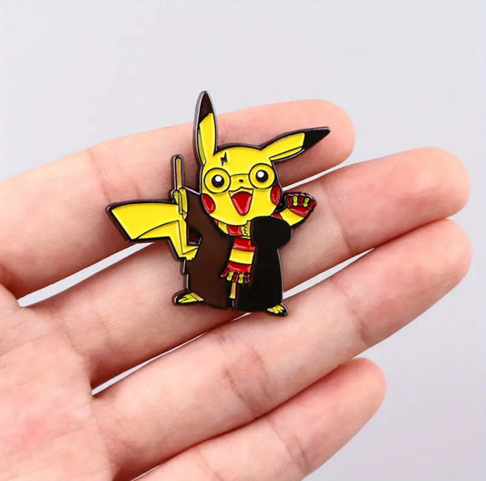 Pokémon Pikachu Crocs Jibbitz Charm Black Yellow