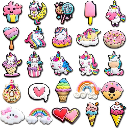 Pack of 25 Pcs Colourful Girly Crocs jibbitz Charm