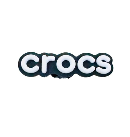 Original White and Black Crocs Branding jibbitz charm 1 Pcs