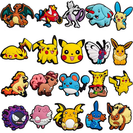 PACK OF 20 POKEMON JIBBITZ CHARMS FOR CROCS MULTICOLOUR