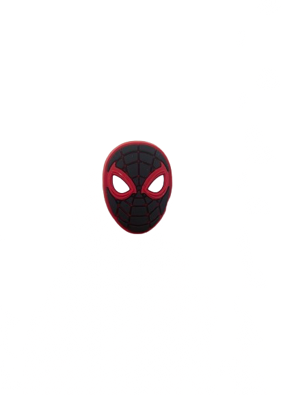 Spiderman Mask Black and red Crocs Jibbitz shoe decoration charm
