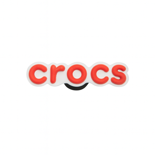 Original Red Crocs Branding Jibbitz Charm 1 Pcs
