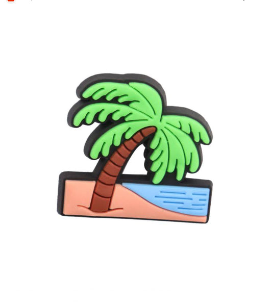 Palm Tree Green Crocs Shoe decoration charm