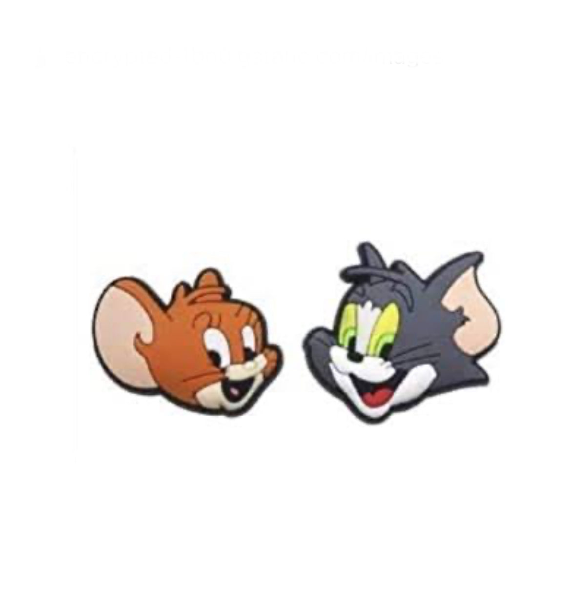2 Pcs Tom and jerry Face Crocs Shoe decoration charms Original Quality